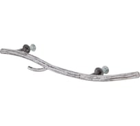 Мебельная ручка BOGACHO фурнитура Арт Бранч правая серебристого цвета 90067/серебро