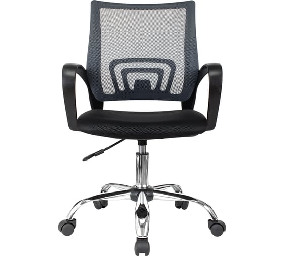 Кресло оператора Helmi hl-m95 r 695 airy, спинка сетка серая/сиденье ткань tw черная, пиастра 348713