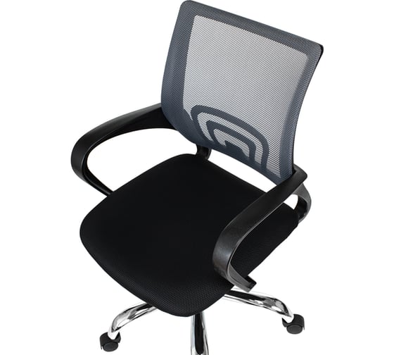 Кресло оператора Helmi hl-m95 r 695 airy, спинка сетка серая/сиденье ткань tw черная, пиастра 348713