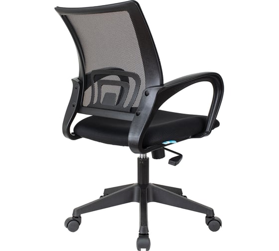Кресло оператора Helmi hl-m95 695 airy, спинка сетка черная/сиденье ткань tw черная, механизм качания 348707