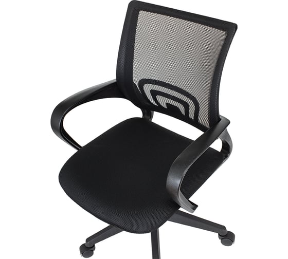 Кресло оператора Helmi hl-m95 695 airy, спинка сетка черная/сиденье ткань tw черная, механизм качания 348707