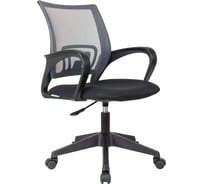 Кресло оператора Helmi hl-m95 r 695 airy, спинка сетка серая/сиденье ткань tw черная, пиастра 348709