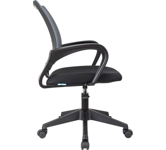 Кресло оператора Helmi hl-m95 r 695 airy, спинка сетка серая/сиденье ткань tw черная, пиастра 348709