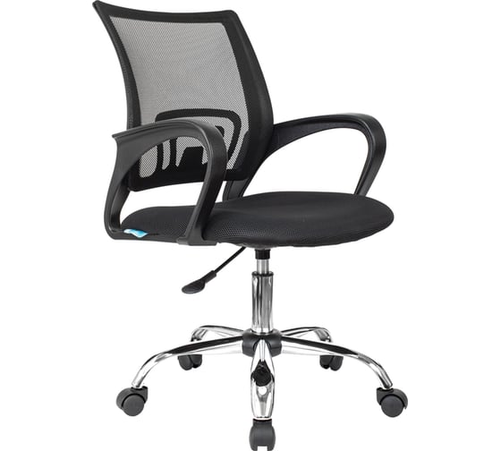 Кресло оператора Helmi hl-m95 r 695 airy, сн, спинка сетка черная/сиденье ткань tw черная, пиастра 348715 1