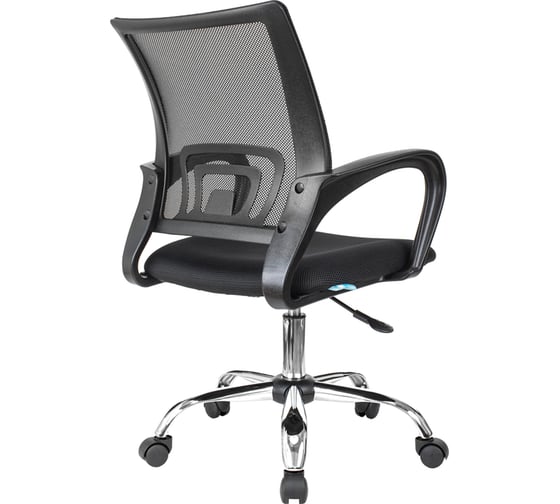 Кресло оператора Helmi hl-m95 r 695 airy, сн, спинка сетка черная/сиденье ткань tw черная, пиастра 348715