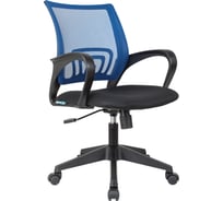 Кресло оператора Helmi hl-m95 695 airy, спинка сетка синяя/сиденье ткань tw черная, механизм качания 348706