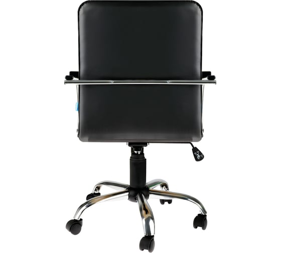 Кресло оператора Helmi hl-m23 самба g/samba g, ch, экокожа, черный, орех, механизм качания box1 344617