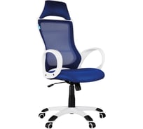 Игровое кресло Helmi hl-s05 podium, ткань/сетка синяя, пластик белый 311368