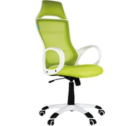 Игровое кресло Helmi hl-s05 podium, ткань/сетка салатовая, пластик белый 311369