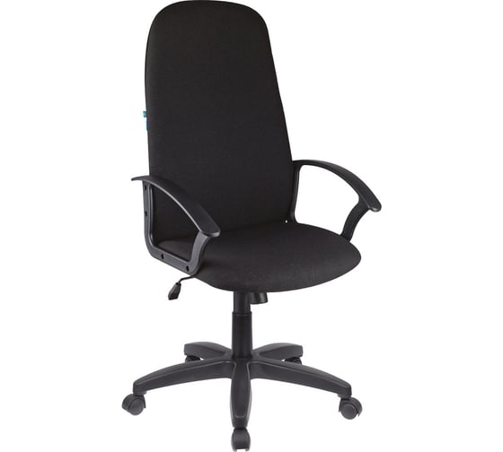 Кресло руководителя Helmi hl-e79 elegant lt, ткань, черная, механизм качания 319912
