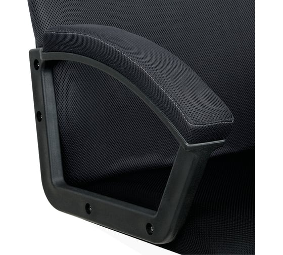 Кресло руководителя Helmi hl-e79 elegant, pl, ткань tw черная/серая 277897