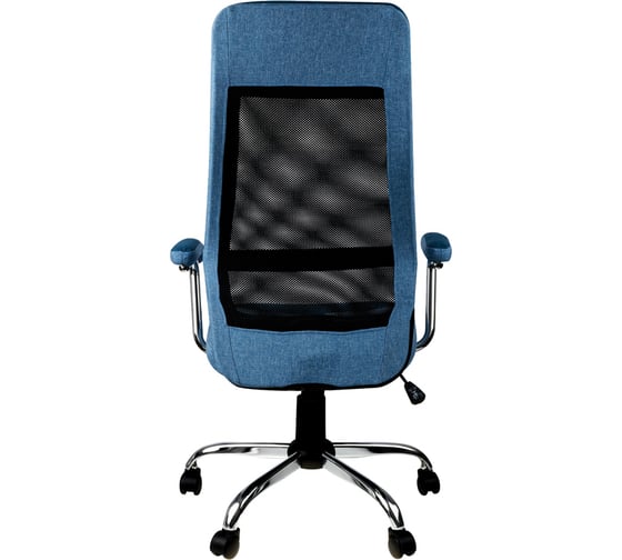 Кресло руководителя Helmi hl-e41 stylish, ткань/сетка, синяя/голубая 318581