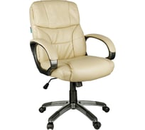 Кресло руководителя Helmi hl-e08 receipt, экокожа бежевая 274835