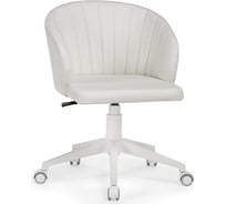 Стул Woodville Пард экокожа белый 464224