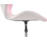 Стул Woodville Trizor whitе / pink 15337 8