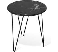 Журнальный столик Sheffilton SHT-CT27 черный муар/черный мрамор SHT-СЖ8