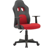 Игровое кресло Helmi hl-s12 mini, экокожа/ткань, черная/красная 323019