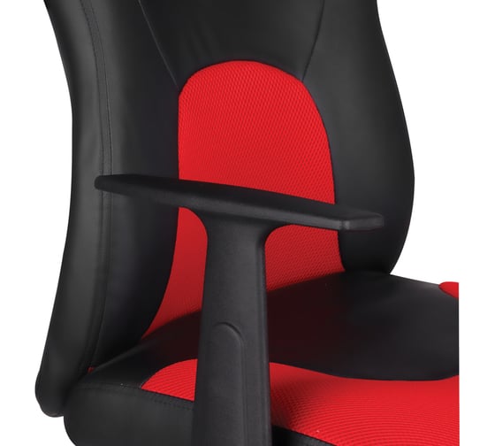 Игровое кресло Helmi hl-s12 mini, экокожа/ткань, черная/красная 323019