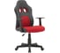 Игровое кресло Helmi hl-s12 mini, экокожа/ткань, черная/красная 323019 1