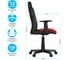 Игровое кресло Helmi hl-s12 mini, экокожа/ткань, черная/красная 323019 8