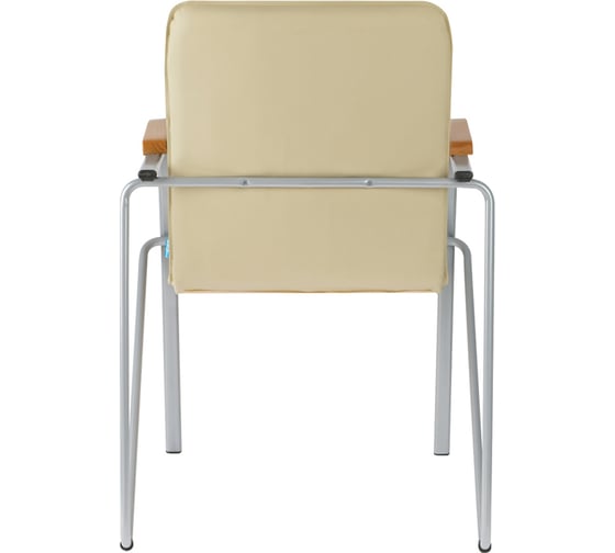 Стул Helmi hl-f03 самба, каркас металл алюминий, экокожа, бежевый, бук box1 344613