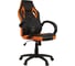 Игровое кресло Helmi hl-s07 boost, экокожа/ткань черная/оранжевая 319987 1