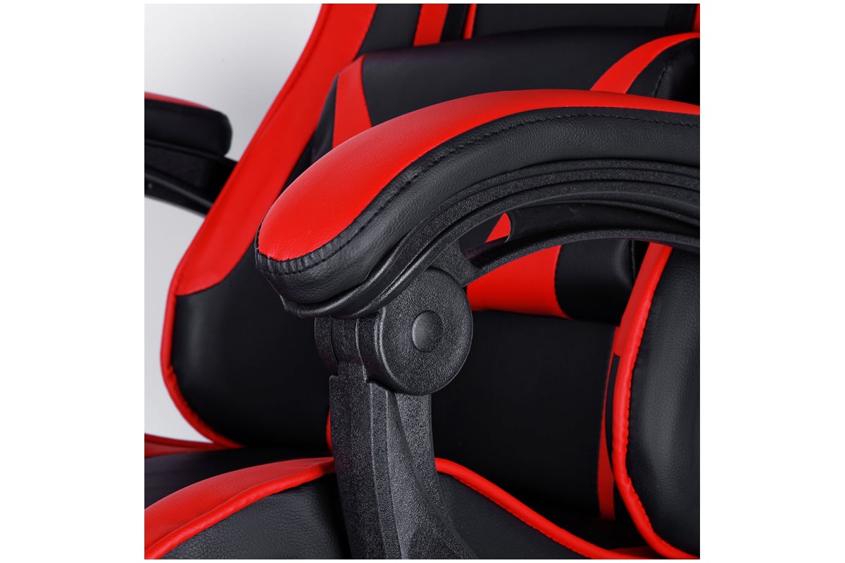 Игровое кресло Helmi hl-g05 effect, экокожа черная/красная, 2 подушки ...