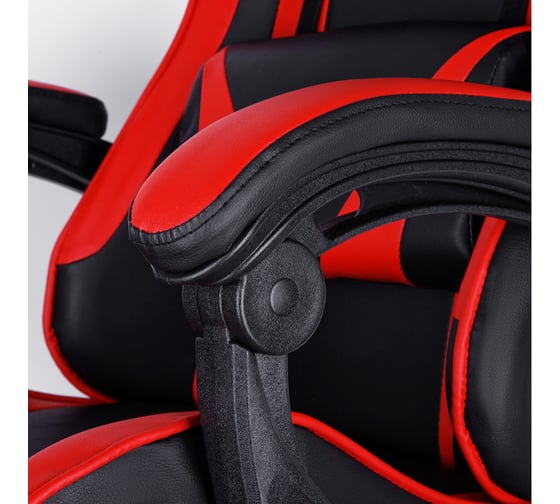 Игровое кресло Helmi hl-g05 effect, экокожа черная/красная, 2 подушки 306176