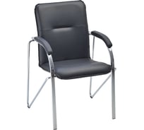 Стул Helmi hl-f04 самба м, каркас металл хром, экокожа, черный box2 344607
