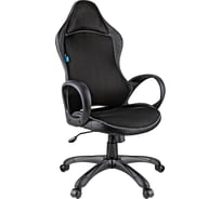 Игровое кресло Helmi hl-s02 virage, экокожа/ткань черная 274806