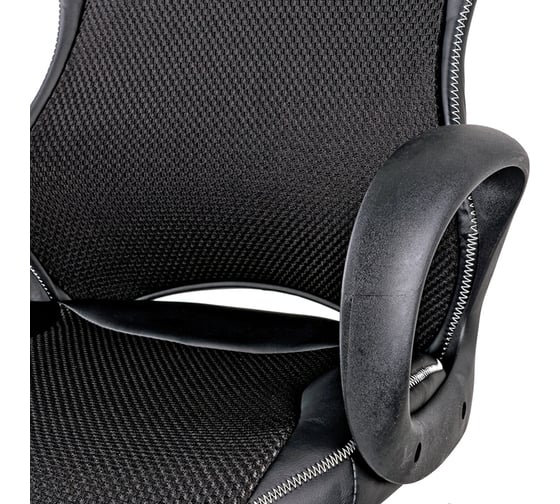 Игровое кресло Helmi hl-s02 virage, экокожа/ткань черная 274806