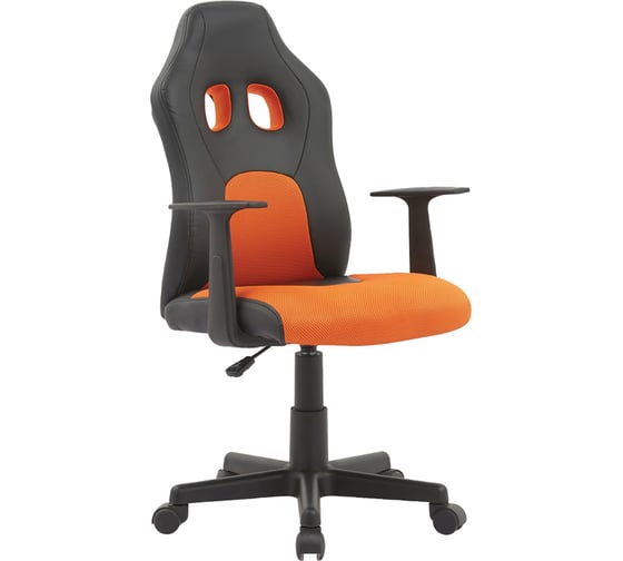 Игровое кресло Helmi hl-s12 mini, экокожа/ткань, черная/оранжевая 323020 1