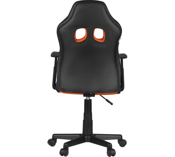 Игровое кресло Helmi hl-s12 mini, экокожа/ткань, черная/оранжевая 323020