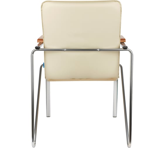 Стул Helmi hl-f03 самба, каркас металл хром, экокожа, бежевый, бук box2 344610