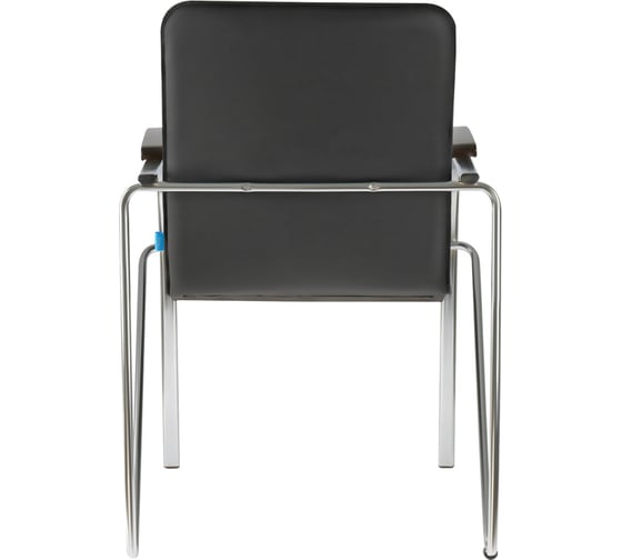 Стул Helmi hl-f03 самба, каркас металл хром, экокожа, черный, орех box1 344611
