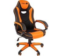 Игровое кресло Helmi hl-s16 pilot, экокожа, черная/оранжевая, механизм качания 322025