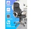 Игровое кресло Helmi hl-s01 apex, экокожа черная, серая вставка 274805 5
