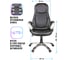 Игровое кресло Helmi hl-s01 apex, экокожа черная, серая вставка 274805 6
