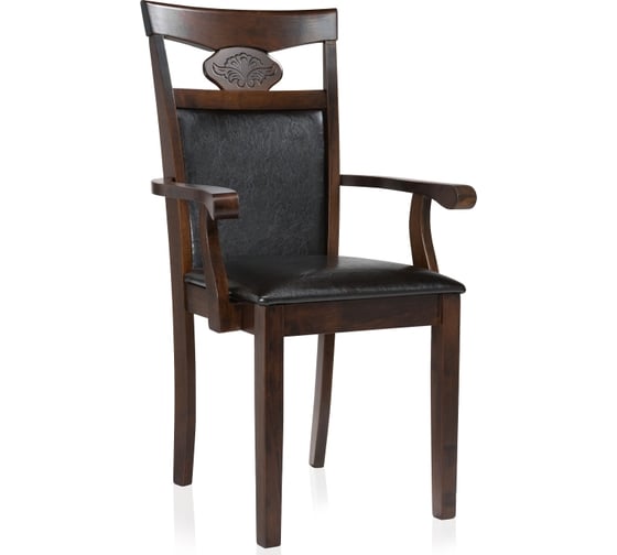 Деревянный стул Woodville Кресло Luiza dirty oak, dark brown 1996