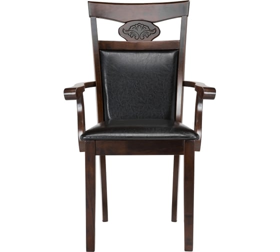 Деревянный стул Woodville Кресло Luiza dirty oak, dark brown 1996