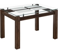 Стеклянный стол Woodville Бран кантри орех 462084