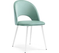 Стул Woodville Ирре confetti aquamarine, белый глянец 464199