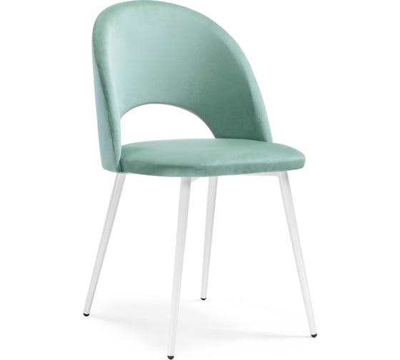 Стул Woodville Ирре confetti aquamarine, белый глянец 464199 1