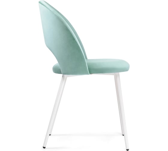 Стул Woodville Ирре confetti aquamarine, белый глянец 464199