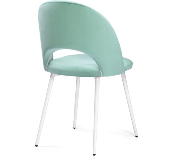 Стул Woodville Ирре confetti aquamarine, белый глянец 464199