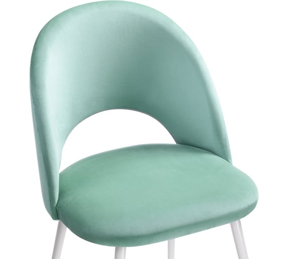 Стул Woodville Ирре confetti aquamarine, белый глянец 464199