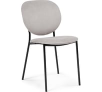 Стул Woodville Саранда серый, черный глянец 494362