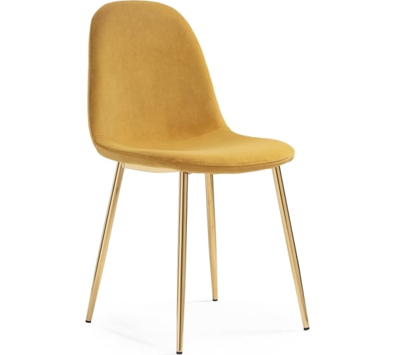 Стул Woodville Lilu 1 yellow, gold 15371 1