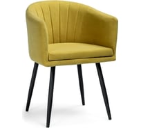 Стул Woodville Валета горчичный, черный 504202