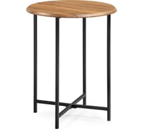 Журнальный стол Woodville Грейс дуб вотан, черный 516568